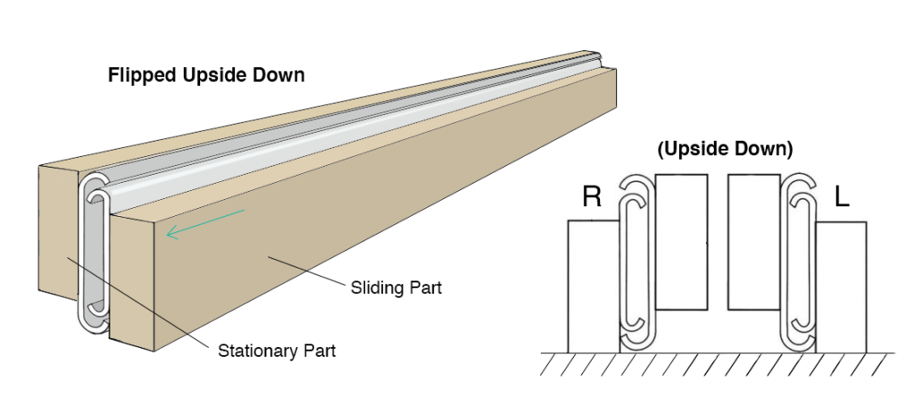 drawer slide construction for benches