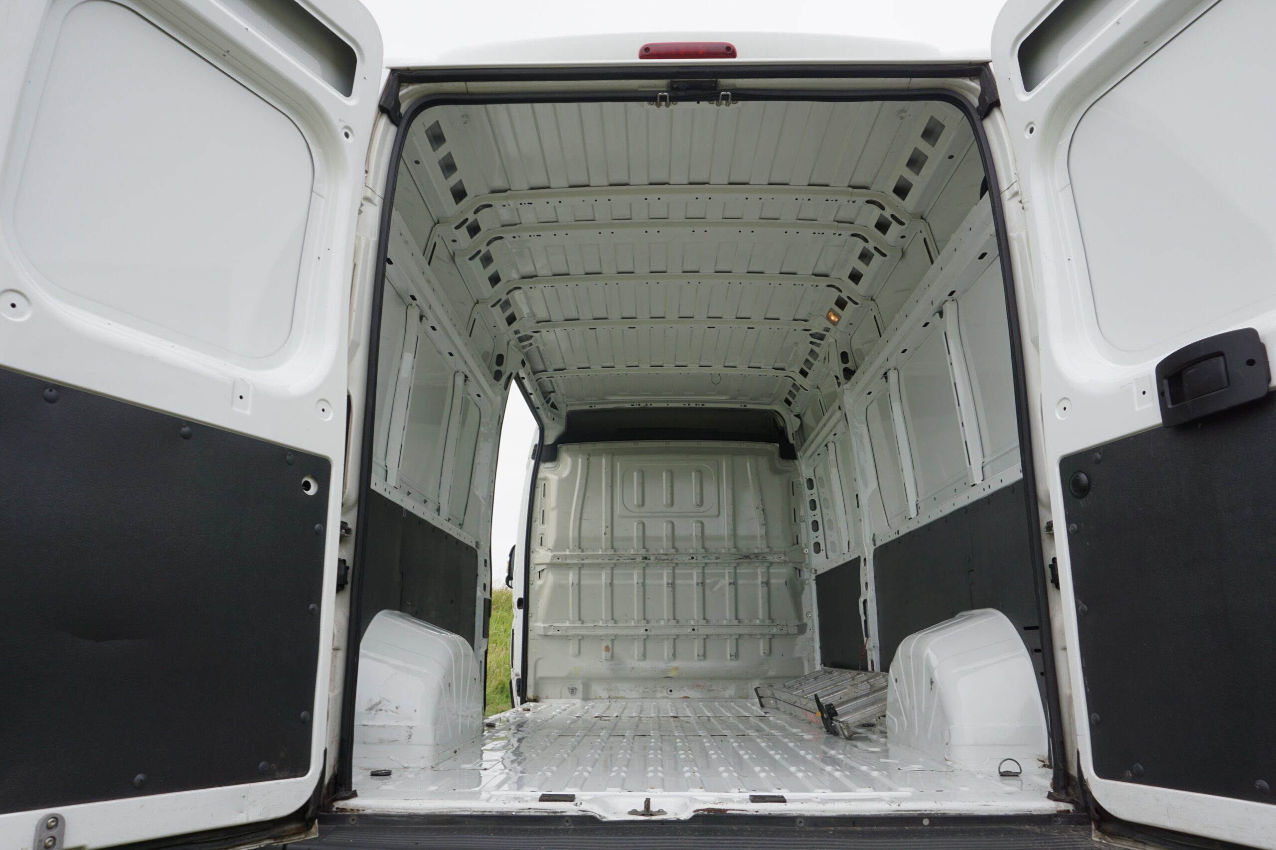An image of an empty Citroen Relay prior to it being converted into a campervan
