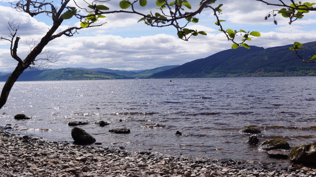 Loch with pebbles on shore