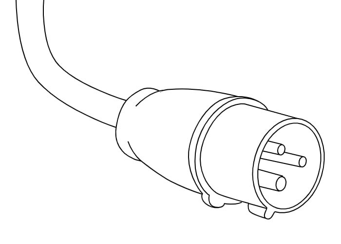 Shore power hook up connector
