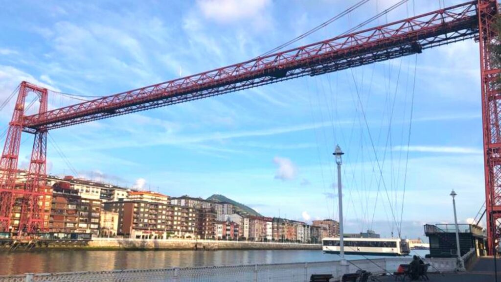 Vizcaya hanging bridge. A fantastic thing to see in Bilbao. 