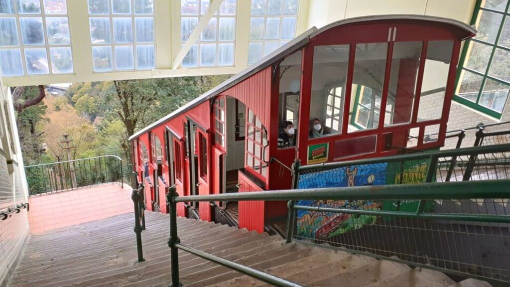 Funicular carriage in San Sebastian