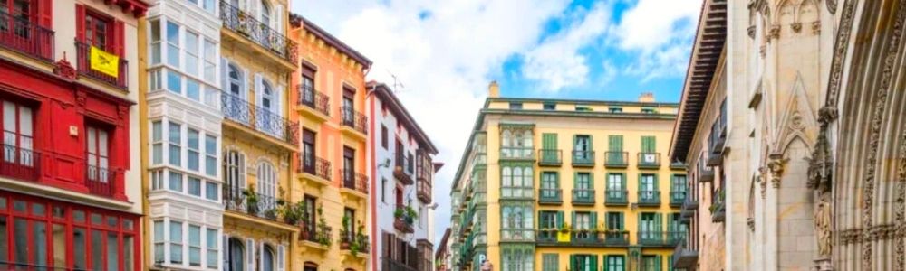 Casco Viejo (old town) in Bilbao, Basque Country, Spain