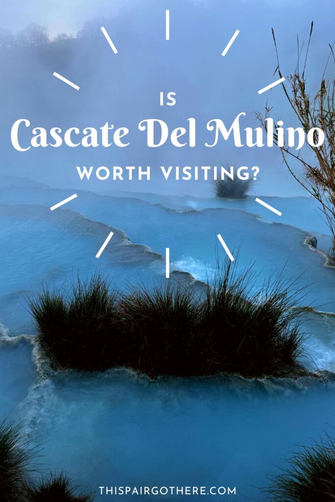 Discover if Cascate Del Mulino - the thermal pools in Saturnia, Italy are worth visiting. These stunning hot springs are truly one of a kind. There are so many amazing reasons to wisit these pools, but there are a few draw backs too! Find out for yourself here! Cascate Del Mulino | Tuscany | Saturnia | Italy |
