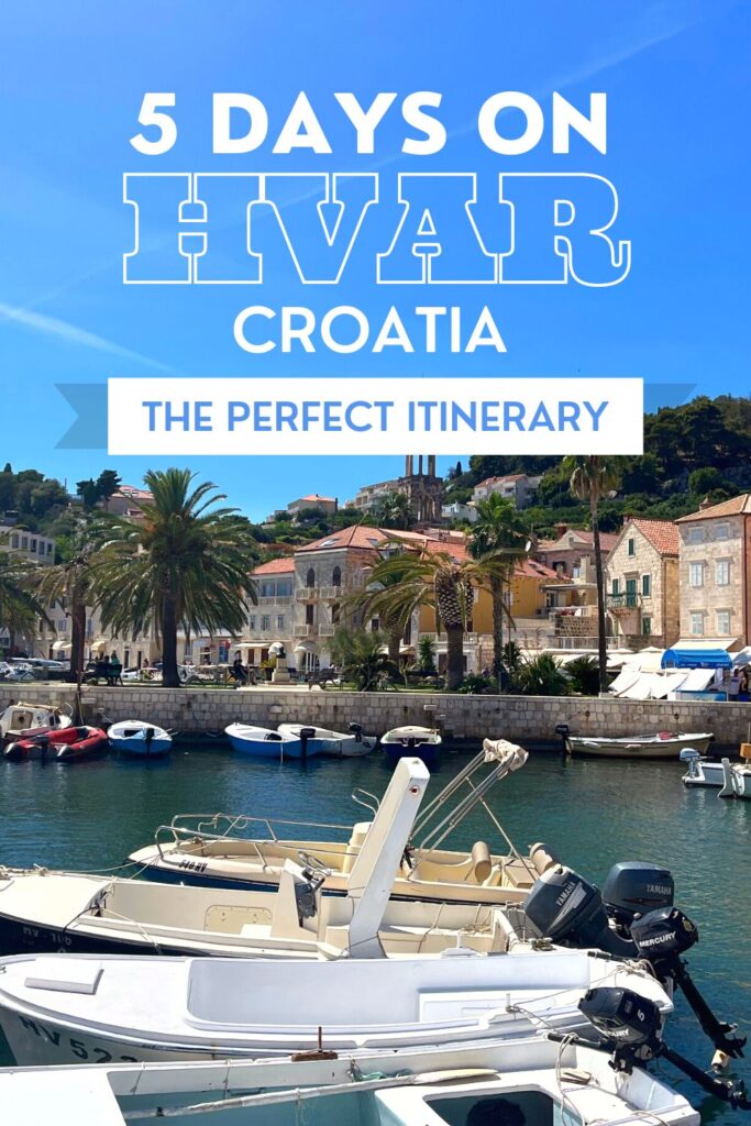 Discover the island of Hvar and everything it has to offer. Conveniently located off the coast of Split it is super accessable and exciting. Learn what to see, where to stay, and tips for your adventure! This comprehensive road trip itinerary is designed to help drivers navigate the island of Hvar to make sure you don't miss the best bits. From beaches to bustling towns there is something for everyone to enjoy here! #roadtrip #itinerary #croatia