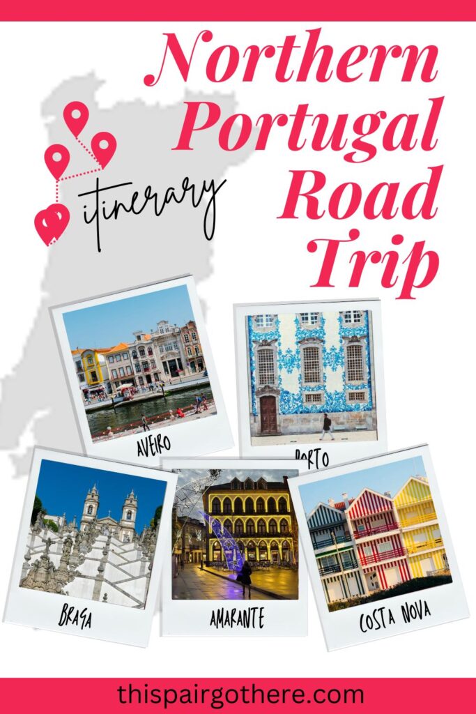 Plan your dream road trip through Northern Portugal with this epic road trip itinerary. We'll show you how to spend a perfect week in this beautiful region. Travelling north to south from Braga to Costa Nova, including amazing destinations Aveiro, Porto and Amarante. #Europe | Portugal road trip | Portugal travel | Where to go in Portugal | Things to do in Portugal | Driving around Portugal