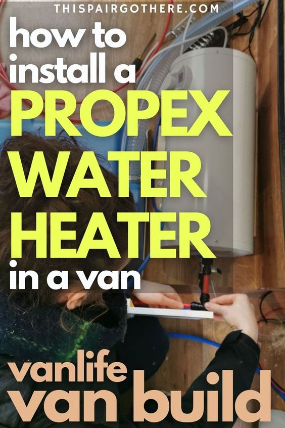 A water heater is often considered a luxury when converting a van. However, we consider a water heater an essential bit of kit if you plan on living in your van full time! This electric heater is a fraction of the price of the more well-known competitors such as Truma, and is just as good! This step-by-step guide walks you through the process of installing it, including helpful diagrams and cost analysis. | Van life | Van life conversion ideas | Van interior | Van plumbing |