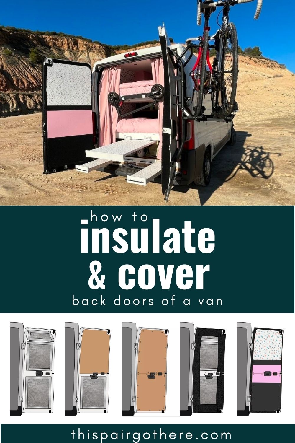 How to insulate and cover van back doors This Pair Go There