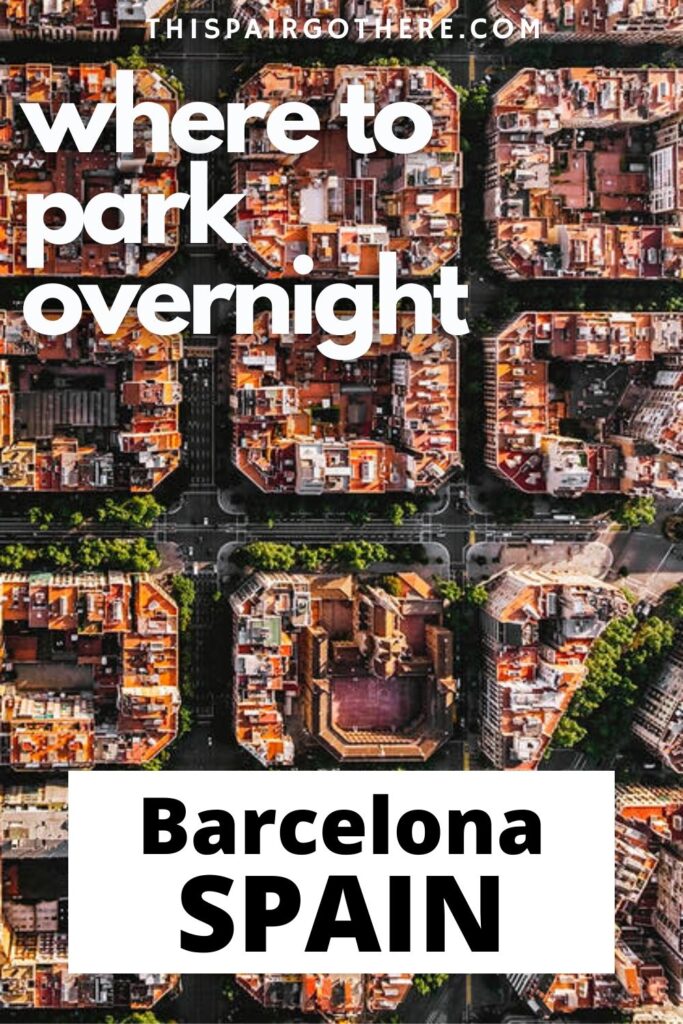 A complete review of facilities, views, signal, and more at a car park that allows overnight parking in Barcelona. This car park is not the most scenic, however, it boasts excellent public transport links to the centre of Barcelona. So, is it worth spending a night here? We certainly think so! | Vanlife | Paces to park overnight in Spain | Park for night | Wild camping | where to park in Spain | Barcelona | Wild camping in Spain | Free motorhome parking Spain