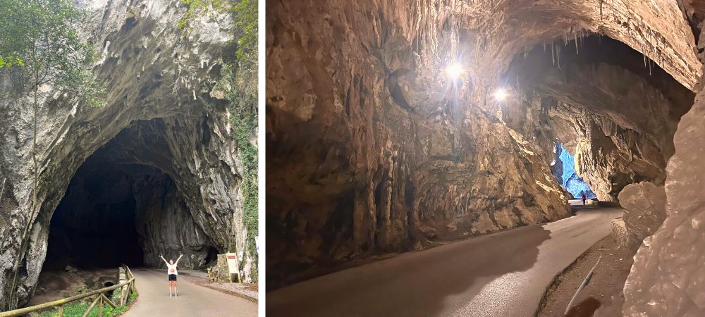 drive through cave 'La Cuevona de Cuevas' on the outskirts of Ribadesella