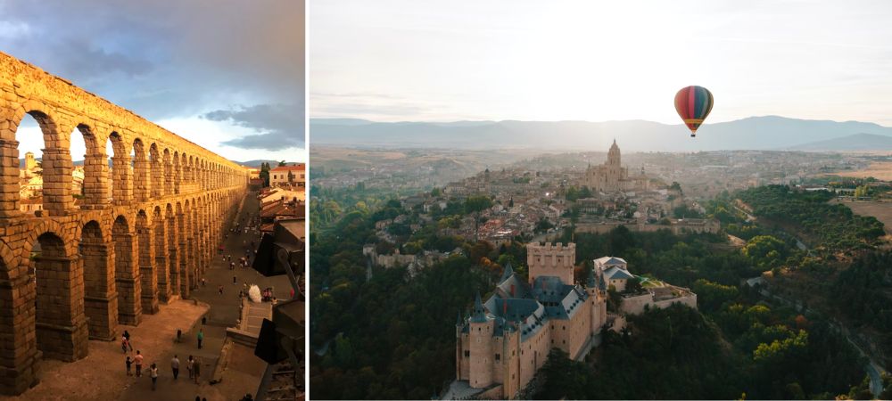 image collage of Segovia
