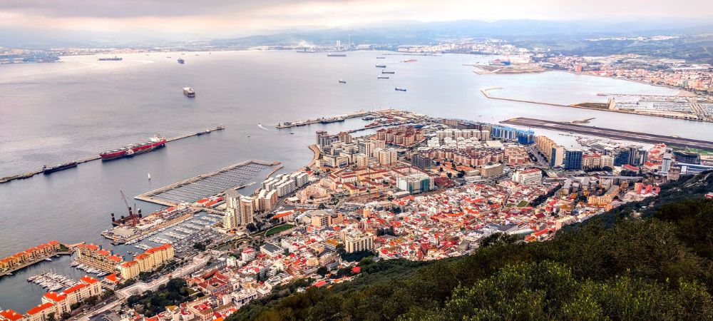 A view of Gibraltar from on top of the rock of Gibraltar. Is it worth visiting Gibraltar?