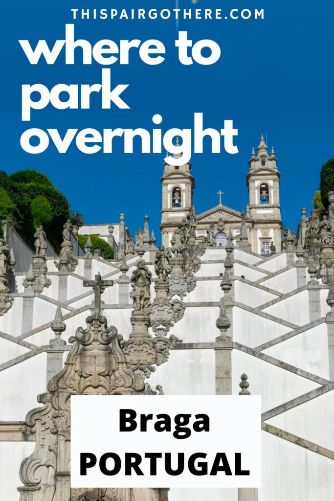 A complete review of facilities, views, signal, and more at several places to park overnight in Braga in a campervan, Portugal. We discuss a spot within walking distance to the city, another on the outskirts, and a final spot located next to the iconic Bom Jesus. Discover what makes these the perfect park ups! | Vanlife | Paces to park overnight in Portugal | Park for night | Wild camping | where to park in Portugal | Braga | Bom Jesus | Wild camping in Portugal |